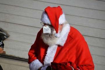 Presentación del proyecto 'Telde en Navidad' con presencia de Papá Noel y su esposa/TA.